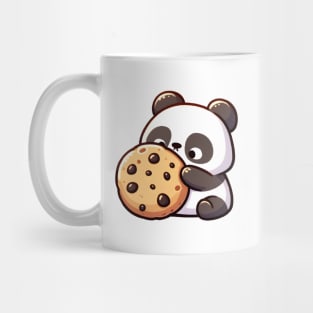 Panda Enjoying a Delicious Chocolate Chip Cookie Mug